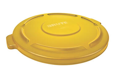 COUVERCLE JAUNE POUR POUBELLE BRUTE ROND 121L