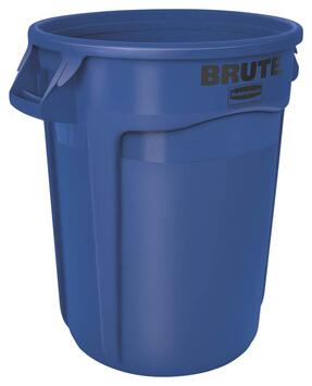 POUBELLE BRUTE ROND 121L BLEU