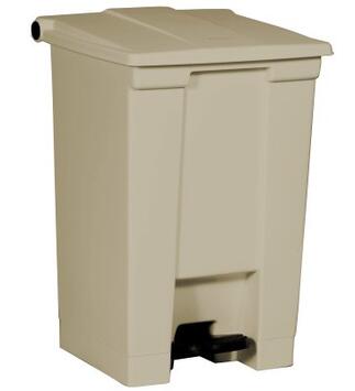 POUBELLE A PEDALE CARRE STEP ON 45L BEIGE