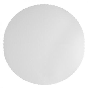 NAPPE RONDE PAPIER GAUFRÉ Ø118CM BLANC X250