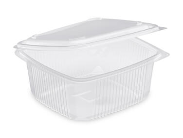 BOITE PP COUVERCLE CHARNIÈRE 1500ML TRANSLUCIDE X300