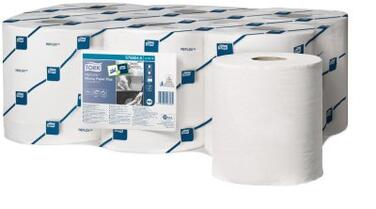 BOBINE DEVIDAGE CENTRAL TORK M4 BLANC 450 FORMATS 2 PLIS 19,4X33,5CM ECOLABEL X6