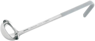 LOUCHE INOX PORTION POIGNÉE PVC 12 CL GRIS