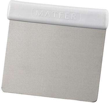 RACLETTE SOUPLE COUPE-PÂTE INOX MANCHE 11X12CM