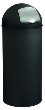 POUBELLE DOME A TRAPPE 45L NOIR