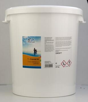 CHLORE 65 EN GRANULE PISCINE T-GRANULAT 65   SEAU DE 25KG