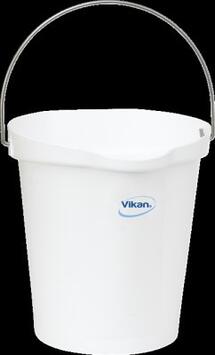 SEAU ALIMENTAIRE GRADUE BEC VERSEUR 12L BLANC