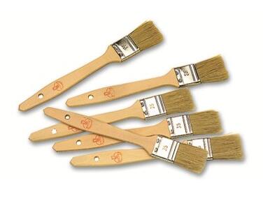 PINCEAU SOIES NATURELLES PLAT MANCHE BOIS 3 CM