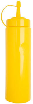FLACON VERSEUR SOUPLE EN POLYÉTHYLÈNE 35 CL JAUNE