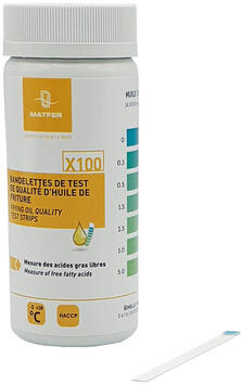 BANDELETTES POUR TEST D'HUILE DE FRITURE X100