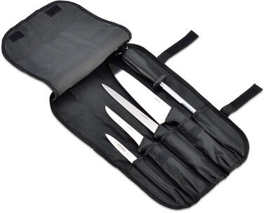 TROUSSE À COUTEAUX 7 PIÈCES EN NYLON NOIR