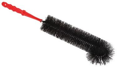 GOUPILLON D6.3X47CM COURBE POUR RADIATEUR FIBRE NYLON NOIR