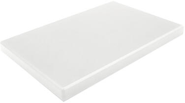 PLANCHE À DÉCOUPER EN PEHD 500 BLANCHE 40 X 30 X 1.5 CM