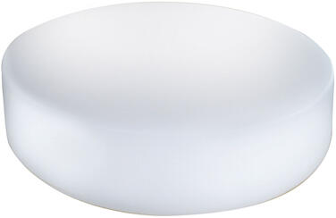 BILLOT ROND EN PEHD 500 DIAMÈTRE 45 CM HAUTEUR 14 CM BLANC