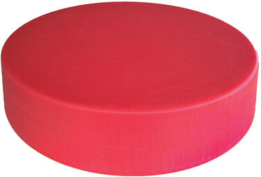 BILLOT ROND EN PEHD 500 DIAMÈTRE 45 CM HAUTEUR 14 CM ROUGE