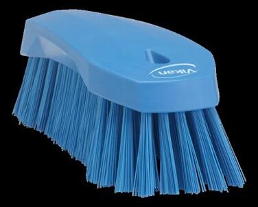 BROSSE A MAIN ALIMENTAIRE 20CM FIBRE DURE BLEU