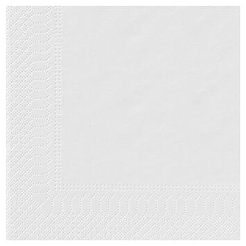 SERVIETTE 20X20CM OUATE 2 PLIS BLANC X4000