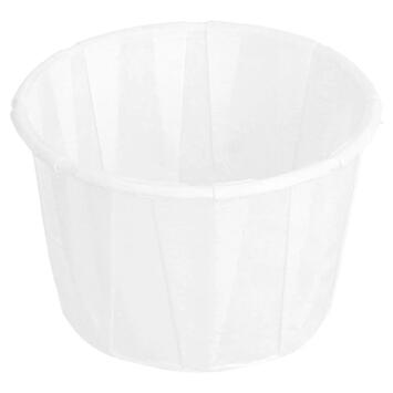 CAISSETTE POUR CUISSON RONDE PAPIER Ø54XH40MM BLANC X4140