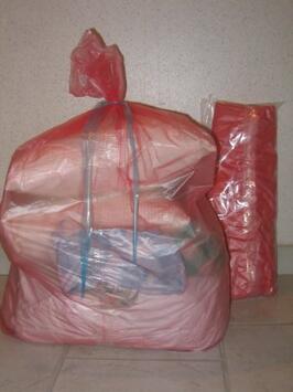 SACS OUVERTURE SOLUBLE EAU FROIDE 71X96CM ROUGE 4X50