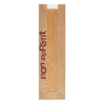 SAC SANDWICH PAPIER AVEC FENETRE 100X340 MARRON X2000