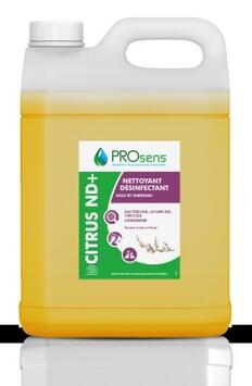 NETTOYANT DESINFECTANT CONCENTRE MULTI SURFACES CITRUS ND+ ECOCERT 5L