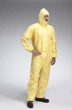 COMBINAISON JAUNE CAGOULE TYCHEM 2000 TAILLE XL X25