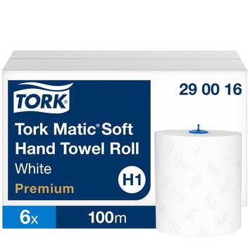 ESSUIE-MAINS ROULEAU TORK MATIC® PREMIUM H1 BLANC 100M 2PLIS X6