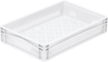 BAC GERBABLE AJOURÉ BLANC 600X400 HAUTEUR 12 CM 21.4 L