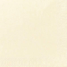 SERVIETTE 24X24CM OUATE 2 PLIS CREME X2400