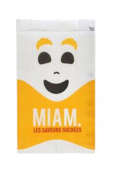 SAC VIENNOISERIE PAPIER 120/25+25X210MM BLANC X1000