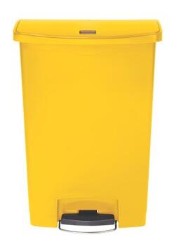 POUBELLE A PEDALE SLIM JIM STEP ON 90L MODELE LARGE RESINE JAUNE