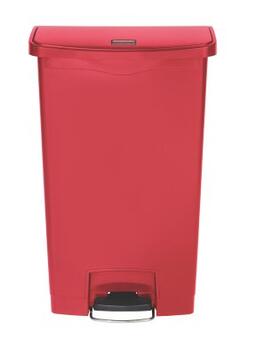 POUBELLE A PEDALE SLIM JIM STEP ON 68L MODELE LARGE RESINE ROUGE