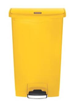 POUBELLE A PEDALE SLIM JIM STEP ON 68L MODELE LARGE RESINE JAUNE