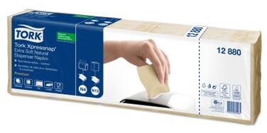 SERVIETTE POUR DISTRIBUTEUR 21.3X16.5CM TORK® XPRESSNAP® N4 2 PLIS NATUREL X8000