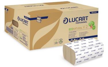 ESSUIE-MAINS PLIÉS EN V ECONATURAL HAVANE 21X21CM 190 FORMATS 2 PLIS ECOLABEL X20