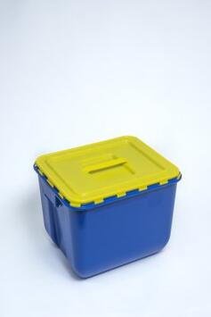 FUT 30L DASRI VAT5 SANS ETIQUETTE BLEU PALETTE BASSE