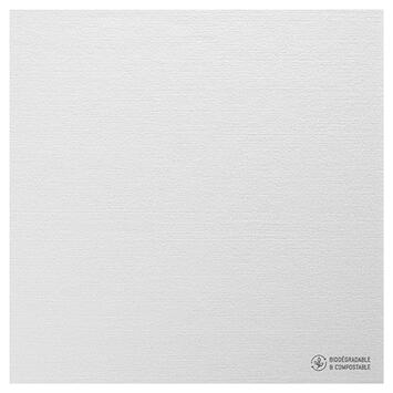 SERVIETTE 40X40CM NON TISSÉ CELYTISS NATURE BLANC X400