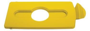 COUVERCLE INSERT BOUTEILLES / CANNETTES JAUNE POUR POUBELLE SLIM JIM