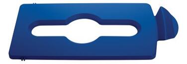 COUVERCLE POUR DECHETS RECYCLABLES BLEU POUR POUBELLE SLIM JIM