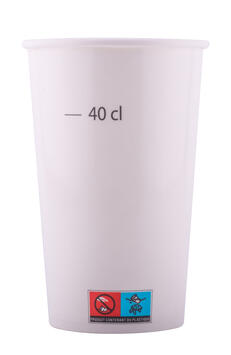 GOBELET CARTON 53CL BLANC X1000