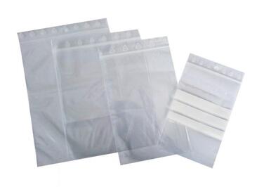 SAC FERMETURE À ZIP 50µ 230X320MM TRANSPARENT X1000