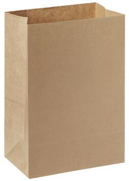 SAC SANS POIGNÉE PAPIER 11+13,5X18CM MARRON X500