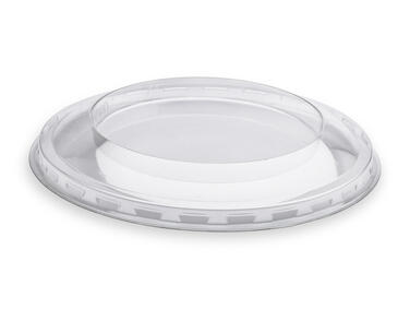 COUVERCLE PLASTIQUE RPET TRANSPARENT POUR POT SERVIPACK 270/300ML X1600