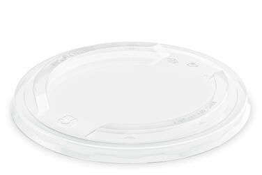 COUVERCLE PLASTIQUE RPET TRANSPARENT POUR SALADIER 1300ML X300
