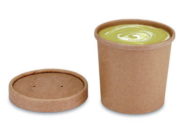 BOL À SOUPE CARTON 350ML MARRON X500