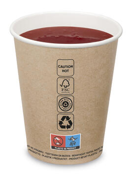 GOBELET CARTON KRAFT 35CL X1000