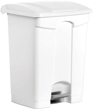 POUBELLE A PEDALE 70L BLANC
