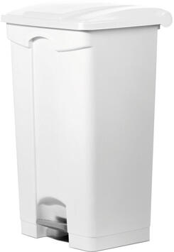 POUBELLE A PEDALE 90L BLANC