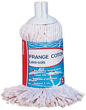 FRANGES COTON A VIS BLANC