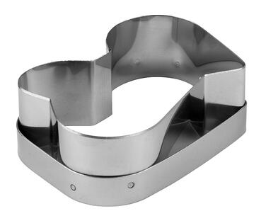 DÉCOUPOIR COEURS ENTRELACÉS INOX 12 CM POUR FLEXIPAN 336091
